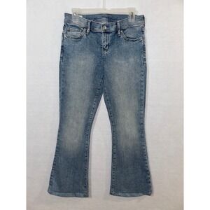 Gap Womens Size 29/8R Y2k Flare‎ High Rise Jeans Denim Light Indigo Blue